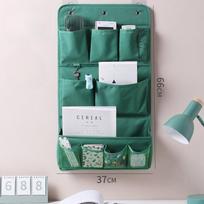 Fabric Wall Hanging Storage Bag, Bedside Wall Wall Hanging Bag, Door Hanging Bag, Mobile Phone Storage Wardrobe Storage Bag gray