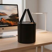 Cookware Pot Bag Large Capacity Camping Storage Thermal Insulation Utility Tote for Outdoor D25xh22cm gray
