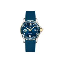 Longines Conquest Diver Series Automatic Mechanical Movement Date Display Watch 41Mm Blue Dial Stainless Steel Case Rubber Strap L3.781.3.96.9 Blue Dial gray