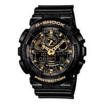 G-SHOCK GA-100CF-1A9JF Casio wristwatch domestic genuine product Mens black anti-magnetic watch camouflage dial Fashion black