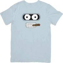 Bender T-Shirt and kids tshirt Inspired By Futurama 110 gray