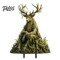 Fairy Garden Accessories Woodland Spirit Stake, Forest Animal Yard Decor, 3D Rustic Guardian Statue for Patio Planter & Outdoor Display Seasonal Decor D