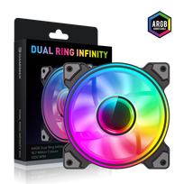 Dual Ring Infinity 120mm Case Fan Black