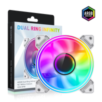 Dual Ring Infinity WH 120mm Case Fan White