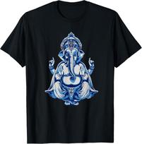NEW LIMITED Ganesha Elephant Yoga Buddha Meditation Altar T-Shirt Tops Tee M gray