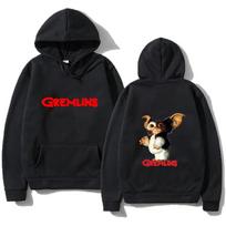 Women Men Gremlins Gizmo Kawaii Printed Hoodies Quality Casual Clothes Leisure Sportswear Fashion Trend Pullovers S black