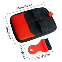 Cat Hair Removal Glove Deep Cleaning Electrostatic Pet Hair for Couch Carpet Furniture Clothing Upholstery Shedding Tool raudona