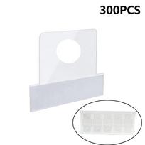 300Pcs PVC Binder Stickers Self-Adhesive Plastic Hole Hook High Quality Binder Hook