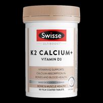 Swisse Kalcio Citratas su K2 ir D3 (90 tablečių)