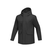 Skechers Basic Sports Series Fleece Casual Comfortable Windproof Warm Hooded Long Sleeve Jacket Men Jackets Carbon-Black P424M122-0018 M