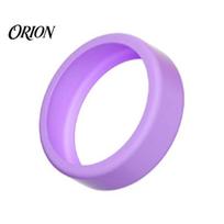 Smart Ring Case Silicone for Oura 5, Protector, Soft Fitness Protective Anti-Scratch Cover, Shield, Sleeve Sizes 6-13 Durable Protector M tamsiai violetine spalva