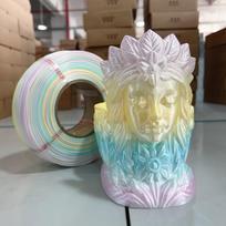 Durable Silk Like Rainbow Gradient 3D Printer Filament Materials Imported PLA Plastic PLA Filament PLA&3D Printing Filaments&PLA white
