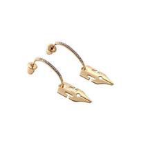 Kishibe Rohan G Pen Earrings JOJO's Bizarre Adventure Anime Manga Cartoon Jewelry auksas