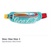 Champion Coca Champion, Collaboration Multicolor Polyester One Shoulder Crossbody Fanny Pack Unisex Mint Green CHS1066-495 One Size 1 mėtų žalios spalvos