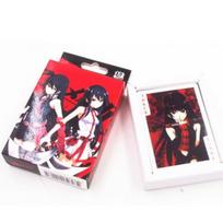 54Pcs Cards Anime Akame Ga Kill Poker Toy Cosplay Board Game Cards Hardcover Collection Box black