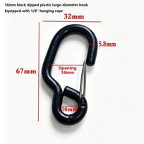 Metal Wheel Camping Tent Cord Adjuster Wind Rope Fastening Pulley Ratchet  Outdoor Tool 8 black
