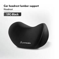 Car Lumbar Support Headrest Neck Pillow Soft Neck Waist Cushion For Citroen C4 C3 C5 C1 C2 C6 C4L DS3 DS4 Berlingo Picasso KR8 black
