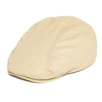 Botvela Twill New Flat Cap Men 100% Cotton Ivy Caps Golf Baker Boy Hat Summer Fall Newsboy Hat 57 cm chaki