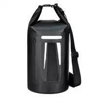 Hurtel WNA-15L waterproof bag for a 15 l SUP kayak with an RFID blocking divider - black