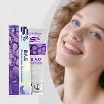 Toothpaste,Oral Care Whitening Sensitive Teeth Toothpaste,Natural Ingredients Gum Health Toothpaste Long-Lasting Fresh-Breath 100g beige