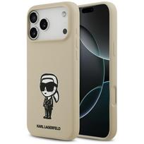 Karl Lagerfeld Silicone Karl Sketch  AND amp; Logo MagSafe Case for iPhone 17 Pro Max - Brown