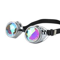 Steampunk Akiniai Akiniai Akiniai nuo saulės Retro Vintage Punk Cosplay Akiniai sidabras