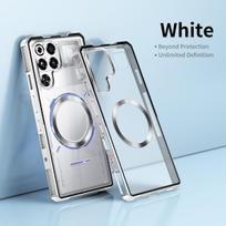 Dėklas RedMagic 11 Pro Plus Magnetinis Skaidrus Metalinis Matinis Kameros Objektyvo Apsauga Dangtelis ZTE nubia RedMagic 11 Pro+ Korpusui ZTE nubia RedMagic 11 Pro sidabras
