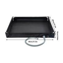 Portable Shower Pan Shower Tent Tray Portable Multifunctional Foldable Water Bucket For Travel Beach Bathhouse Tent Women Men Rv black