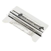 21 Hook Darning Mini Loom Machine Robust Simple Operation Wooden Darning Loom for DIY Clothing white