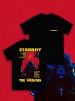 The Weeknd Starboy Album Graphic TShirt Unisex Unisex Hip Hop Fashion Pop Music Short Sleeve Casual Vintage Streetwear Top S black