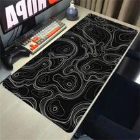 Large Gaming Mouse Pad XXL Strata Liquid Desk Mat Rubber Non-Slip Game Mouse Mat Computer Keyboard Mats Pad 90x40cm Big Mousepad 30cmx60cm(11.8x23.6inch) gray