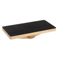Natural Wooden Yoga Balance Board Anti Slip Surface for Core Training Indoor Outdoor Home Exercise Adults black