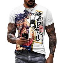 Anime Record of Ragnarok Graphic marškinėliai vyrams Drabužiai Harajuku Fashion 3D Printed Manga Cartoon Vyriški Y2k marškinėliai Gatvės drabužiai S gray