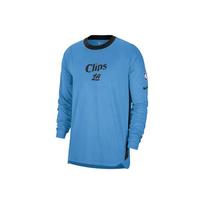Nike Dri-Fit NBA 2024/25 City Edition Los Angeles Clippers Pre-Game High-Performance Shooting Long Sleeve T-Shirt Men Tops FZ0097-462 M gray