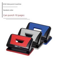 Loose-Leaf Folder 2-Hole Binder Clip A4 Folder A4 Double-Hole Book A4 Report Cover Double Hole Clamp Business Report Cover Office Supplies Stationery Small 10-Page Hole Punch (Plastic) black