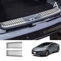 Automobilio galinio buferio pėdos plokštelė, bagažinės slenksčio apsauga, pedalų dangtelis, apsauga, automobilio aksesuarai, skirta Toyota Prius 60 serijai, 2024 202 X4A6 juoda