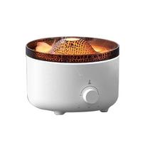 Bicolor Jellyfish Mini Humidifier Flame Mini Aroma Diffuser for Home Office Yoga brown