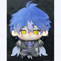 Attributes Anime Kyryll Chudomirovich Flins Genshin Impact Figure Model Pendant Decoration Accessories Cosplay Halloween Gift 10CM blue