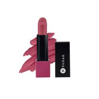 SUGAR Cosmetics Glide Peptide Serum Lipstick with Hyaluronic Acid & Vitamin E | Velvet Matte Finish | Long Lasting & Pigmented | 1 Swipe Full Cover black