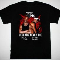 DMX Tupac legends never die Black T shirt Cotton All sizes TA4907 S juoda