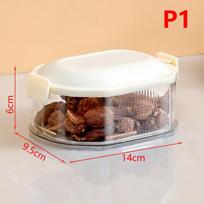 Kitchen Spice Storage Box Onion Ginger Garlic Fresh-Keeping Box Multi-Layer Food Sealing Moisture-Proof Packaging Tank Household 1 grid