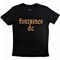 Fontaines DC Unisex Adult Gothic Logo T-Shirt L juoda