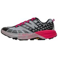 Hoka One One Speedgoat 2 Comfortable Durable Trail Running Shoes Men Shoes Gray Blue Black 1162710-MRH 37⅓ gray