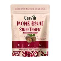 Cervia Monk Fruit Natural Sweetener 400g | 100% Natural Sugar Replacement | Zero Calories | Zero Glycemic Index | No Blood Sugar Spike | Diabetic & beige