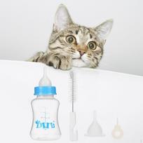 4Pcs Pet Milk Nurser Bottle Nursing Water Squirrel Kittens Hamster beige