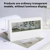 LED Termometras Termo-higrometras Multifunkcinis Elektroninis Laikrodis Temperatūros Drėgmės Matuoklis Meteorologinė Stotis Namams Su Žadintuvu