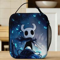 Hollow Knight Video Game Lunch Bag  Cute Lunch Box For Women Travel Convenient Cooler Bag Waterproof Graphic Tote Food Bags One Size blue