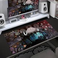 Anime Žaidimas Hollow Knight Pelės Padas Nešiojamas Kompiuteris Žaidimų Aksesuarai Klaviatūra Didelis Pelės Padas XXL Kilimėlis PC Kawaii Stalo Kilimėlis Paaugliams Dovana 30cmx60cm(11.8x23.6inch) gray