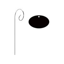 Various Styles Of Outdoor Garden Acrylic Plant Tags With Stakes, Diy Seed And Flower Tags One Size black