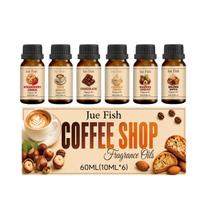Coffee Shop Series Fragrance Essential Oil Set Indoor Home Air Fresh Fragrance Fragrance Gift Box black